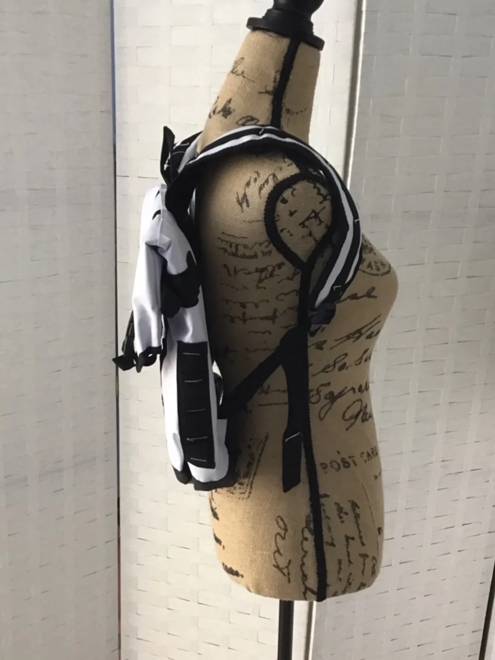 White and Black Men's Cooler Backpack can hold 24 cans